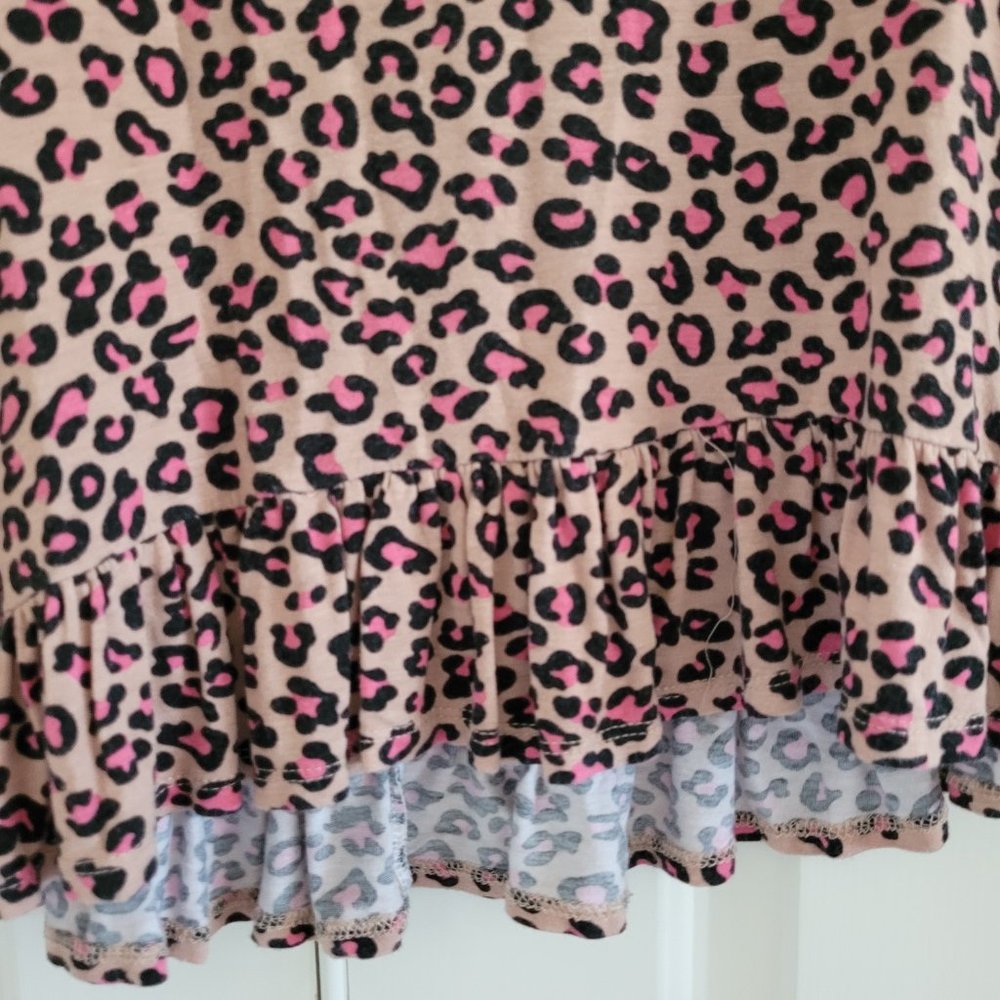 Miami Leopard Tank With Ruffle Bottom - Picture 2 of 5